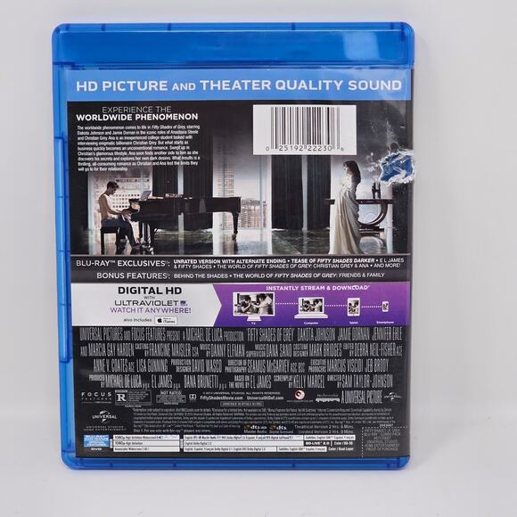 Fifty Shades Trilogy Unrated Edition Blu Ray Grey Darker Freed CASE DMG TWO DVDs - Picture 5 of 10